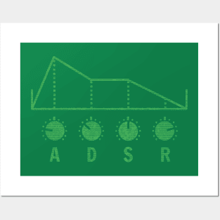 Synthesizer ADSR for Synth lover Posters and Art